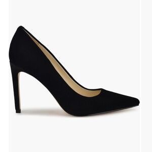 Nine West Black Suede Pointed Toe Pumps – 4” Heel